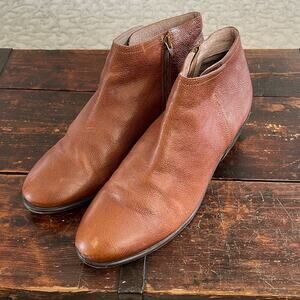 Fat Face Brown Leather Ankle Boots Size 42/11